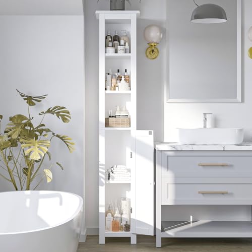 11.81'' Wide Narrow Bathroom Storage Cabinet-Slim Tall Bathroom - Image 8