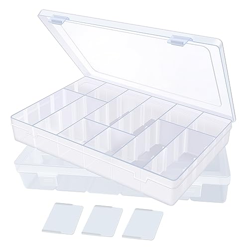 2Pack 18 Grids Craft Organizers and Storage Bead Organizer - Image 2