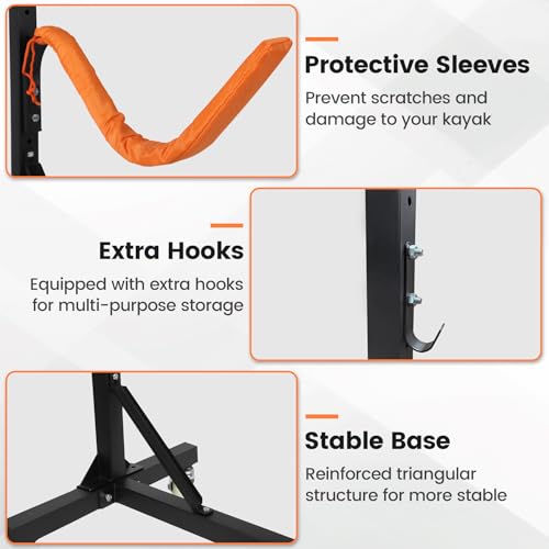 Freestanding Kayak Storage Rack 2 Kayaks/4 Kayaks - Image 7
