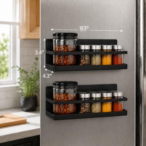 Magnetic Spice Rack Set of 2, Wall Mount or Refrigerator - Image 7