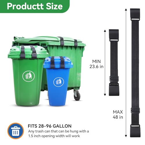 2PCS Trash Can Locks for Animals，Bear Proof Trash Can Locks - Image 3