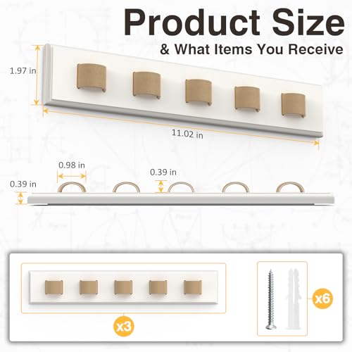 Durmmur Wooden Sunglass Organizer, Wall Mount/3M Adh | All Products - Image 3