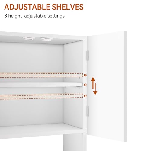 IBUYKE Bathroom Wall Cabinet Over Toilet Cabinet for Bathroom - Image 7