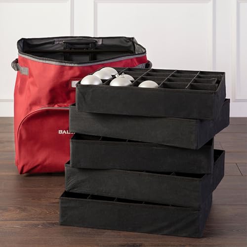 Balsam Hill Deluxe Rolling Ornament Chest - 100pc | Home Organization - Image 3