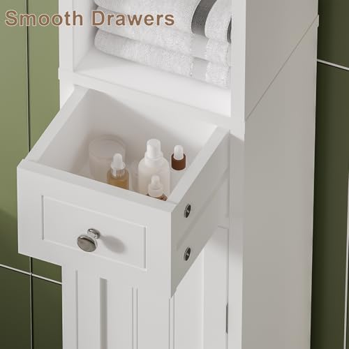 ChooChoo Narrow Bathroom Storage Cabinet | Home Organization - Image 7