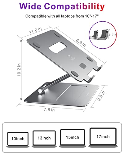 Adjustable MacBook Laptop Stand for Desk | Ergonomic Aluminum - Image 7