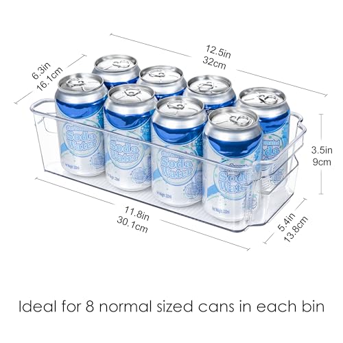 HOOJO Refrigerator Organizers and Storage - 8pcs Clear Plastic - Image 3