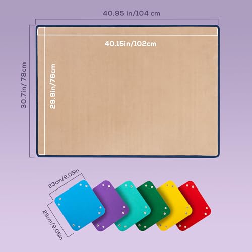 Tektalk Foldable Jigsaw Puzzle Board with 6 Color Sorting - Image 3