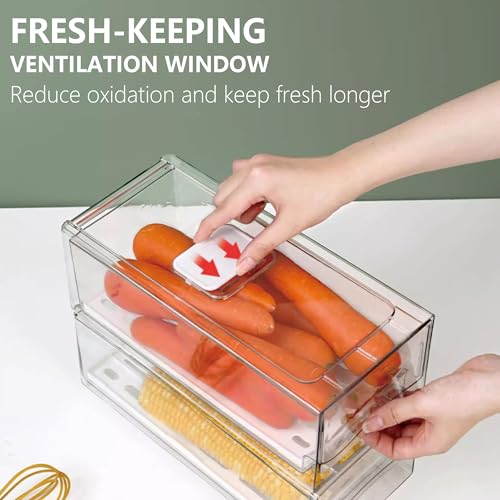 Fruit Storage Containers for Fridge with Strainer, BPA-Free - Image 5