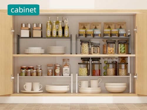 Expandable Cabinet Shelf Organizer Riser for Kitchen Pantry Under - Image 4