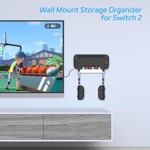 JDDWIN Wall Mount Stand for Switch 2 (2025)/ Switch OLED, Metal - Image 3
