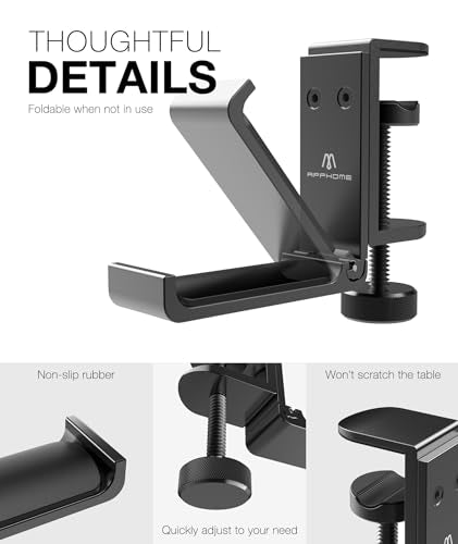 New Foldable Headphone Stand Hanger Holder Aluminum - Image 5
