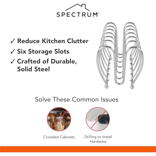 Spectrum Kitchen Cabinet Organizer Rack for Pots Pans and Lids - Image 4