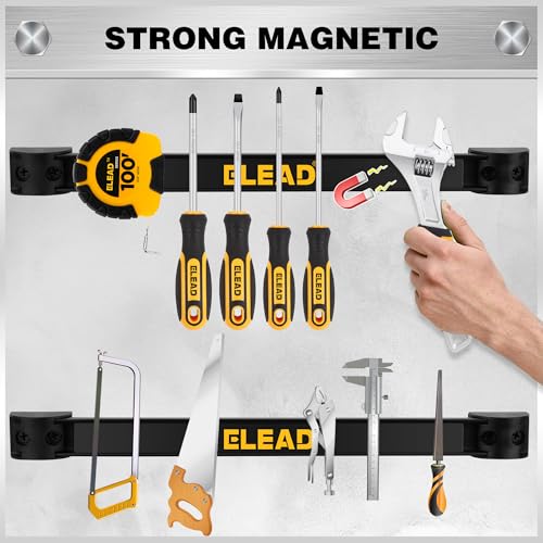 6-Piece 12" Magnetic Tool Holder Storage Organizer - Wall - Image 6