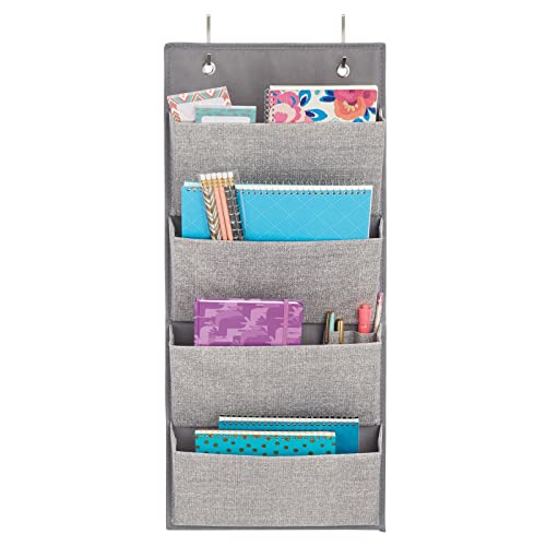 mDesign Soft Fabric Wall Mount/Over Door Hanging Storage - Image 8