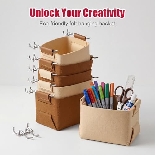 4 Pack Peg Board Organizer, Includes Metal PegBoard - Image 6