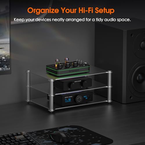 DoukAudio Aluminum Audio Rack Stand: Multi Layer Desktop HiFi - Image 3