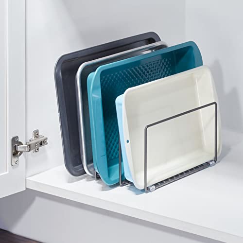 mDesign Metal Pan Organizer for Kitchen Cabinet, Counter - Image 3