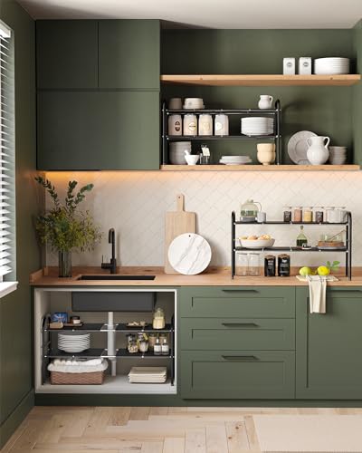 Under Sink Organizers and Storage,Expandable under cabinet organizer Shelf - Image 6