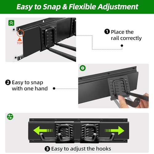 PIYILO Garage Wall Organizer, 48 inches Adjustable Garden Tool - Image 7