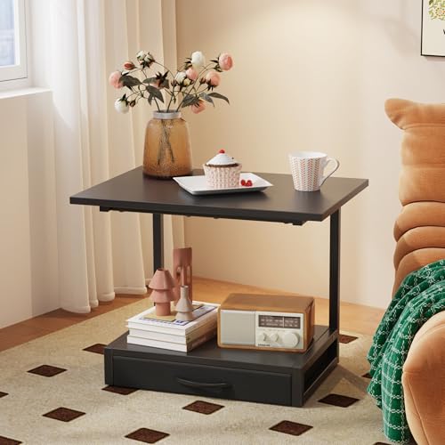 YAOHUOO 2-Tier Desktop Printer Stand with Fabric | Home Organization - Image 8