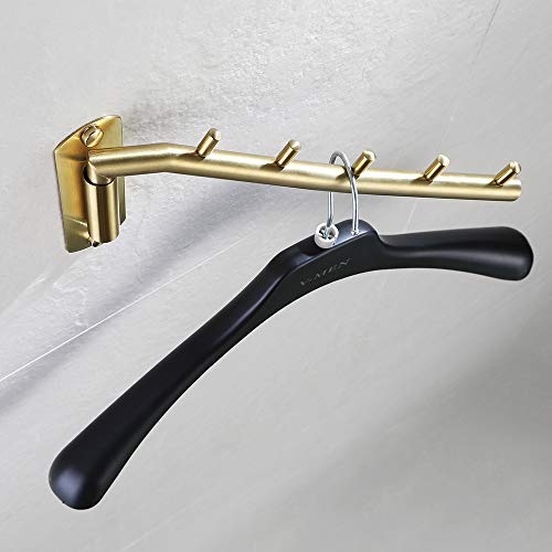 JQK Folding Clothes Hanger Rack, Stainless Steel Swing Arm - Image 6