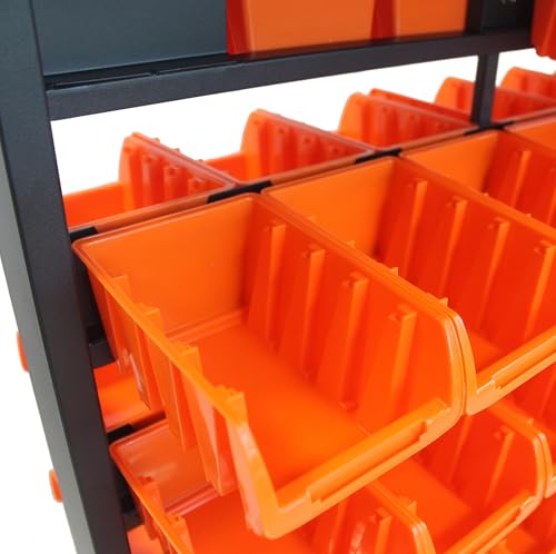 TRINITY 7-Tier Dual-Sided Rolling Storage Bin Rack & | All Products - Image 7