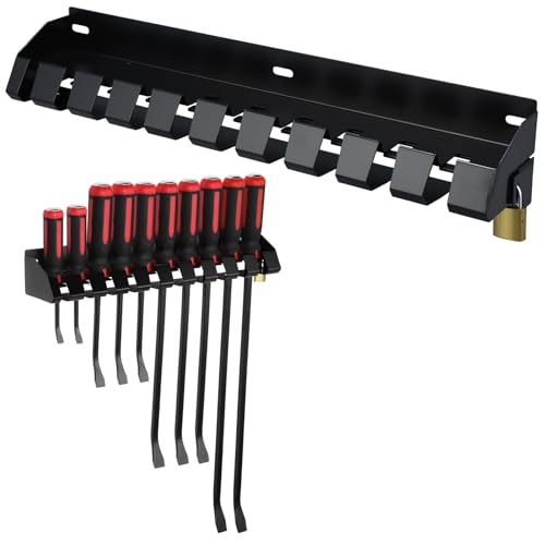 Pry Bar Holder Lockable Pry Bar Rack Wall Mount Storage - Image 2