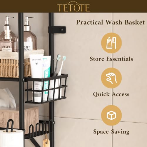 Over The Toilet Storage Rack, 3-Tier Bathroom Organizer - Image 6