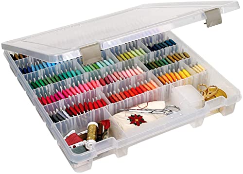 ArtBin Super Satchel Slim Craft Organizer with 20 Dividers, Clear - Image 2