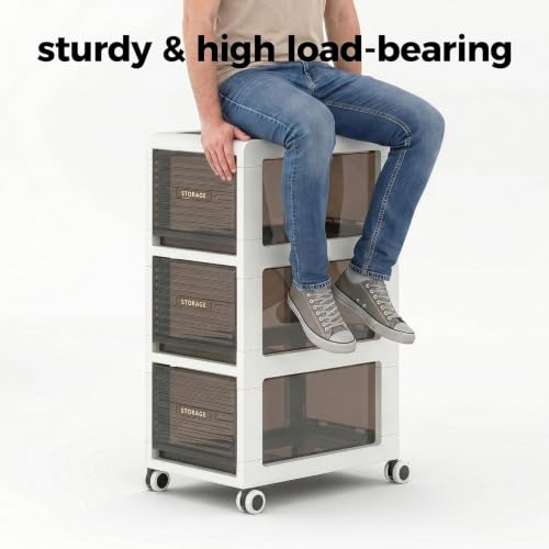 Bathroom Storage with Drawers, 11.8" Wide Slim Cabinet - Image 6