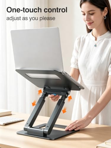 tounee Laptop Stand for Desk Adjustable Height, Tele | All Products - Image 5