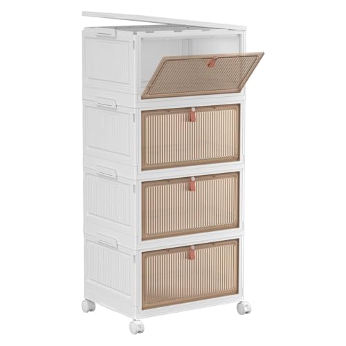 YFXCVSL 4 Tier Plastic Storage Bins with Lid 32QT, S | All Products - Image 2