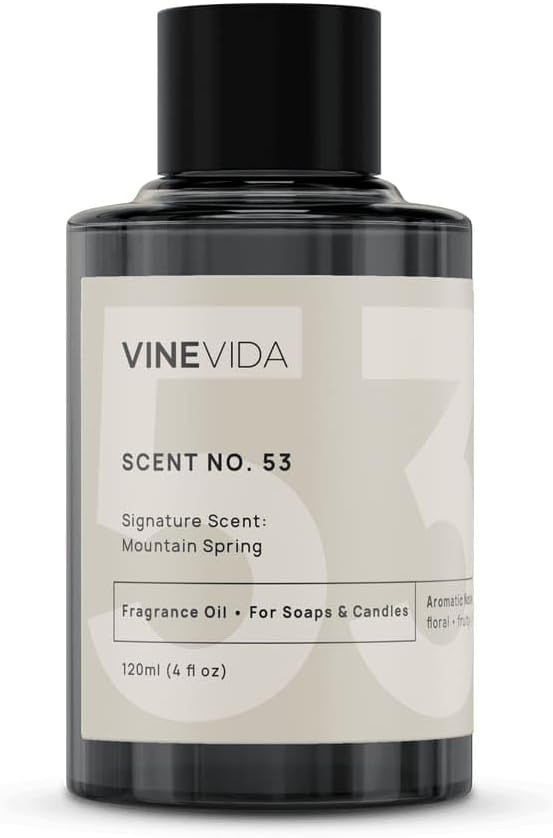 VINEVIDA [4oz] Mountain Spring Fragrance Oil for Candle and Soap Making - Made in USA Candle Oil Scents