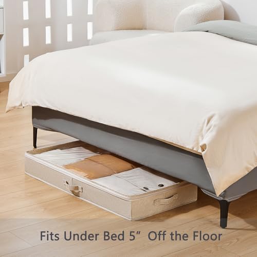 Berdeng 3 Pack Under Bed Storage Containers, Low Profile - Image 4