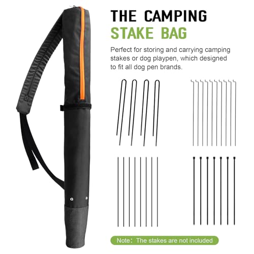 Stakes Storage Bag, Dog Playpen Stake Bag 35" Suitable - Image 4