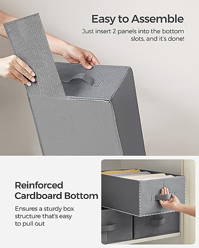 SONGMICS Set of 2 Foldable Wardrobe Clothes Organize | All Products - Image 5