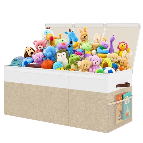 150L Extra Large Toy Storage Box with Lid for Boys Girls - Image 2