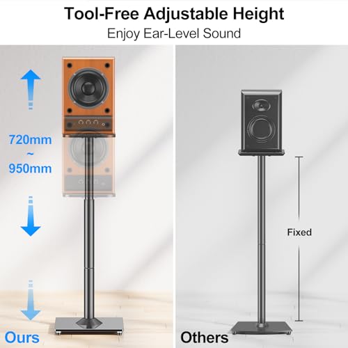 MOUNTUP Universal Speaker Stands Pair, 28.3" to 37.4 | All Products - Image 4