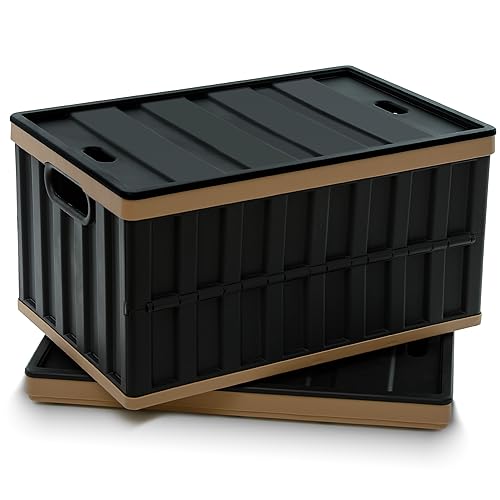 Citylife 2PC 64L Collapsible Storage Bins with Lids - Image 2