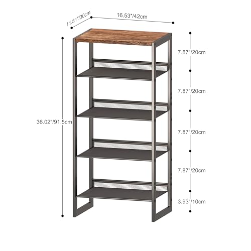 CHEMPFR Narrow 5-Tier Shoe Rack, Slim Space-Saving Shelf - Image 4