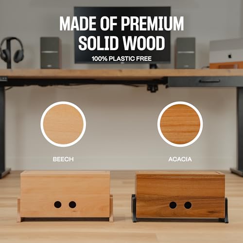 Extra Large Cable Management Box, Wood Cord Hider Box & - Image 3