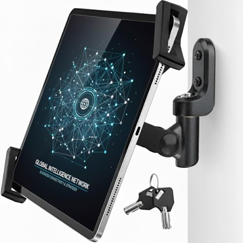 AboveTEK Anti-Theft iPad Wall Mount with Lock & Key, 360° - Image 2