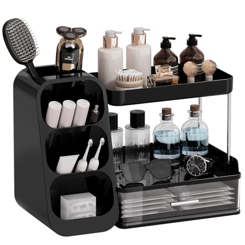 UFORU Makeup Organizer Countertop with Brush Holder for Vanity - Image 2