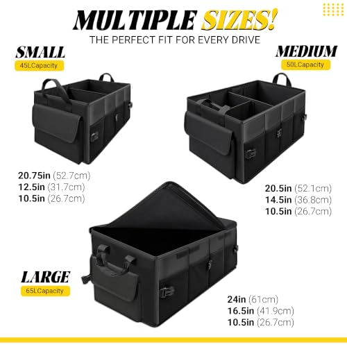 45L Trunk Organizer, Small Foldable Car Organizer for SUV - Image 3