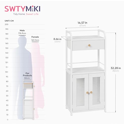 14.57"x32.28" Bathroom Storage Cabinet – Freestanding - Image 4