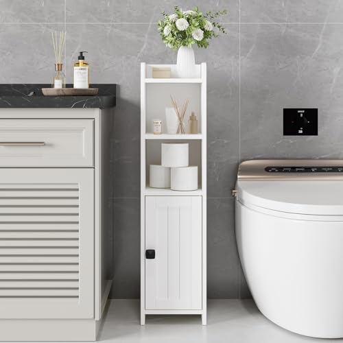 Lomojo Small Bathroom Storage Cabinet Corner, 7.87"Dx7.87"W - Image 3