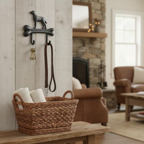 Comfy Hour 7" Heavy Duty Cast Iron Dog Wall Hook | Laundry & Clothing - Image 6