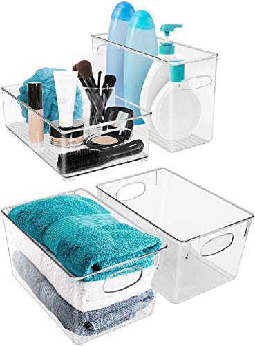Sorbus Plastic Storage Bins Stackable Clear Pantry Organizer Box - Image 7