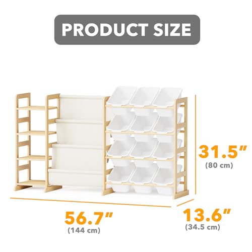 SpaceAid 3-in-1 Toy Storage Organizer with 4 Shelves - Image 3